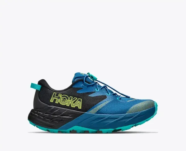 HOKA Speedgoat 7 Black Night Glow Blue (GS)
