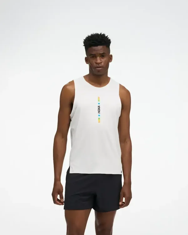 HOKA EveryRun Tank White Multi