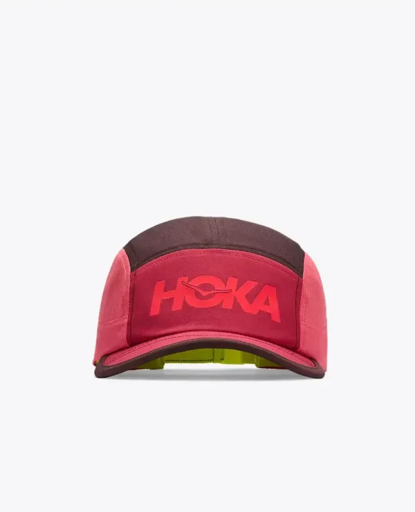 HOKA Hoka Run Hat Deep Mauve Red Agate