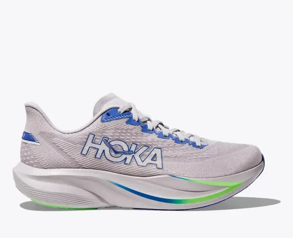 HOKA Mach 7 Ash Grey Cobalt Blue