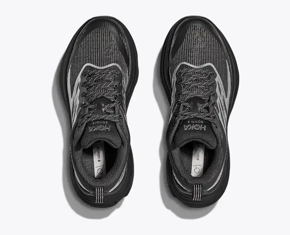 HOKA Stealth/Tech Bondi 8 Caged Silver Black