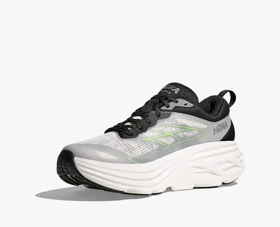 HOKA Stealth/Tech Bondi 8 Caged White Tart Apple