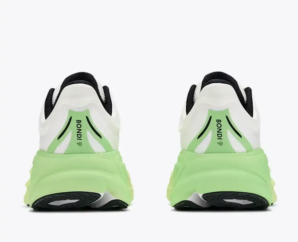 HOKA Bondi 9 White Tart Apple (Women's)