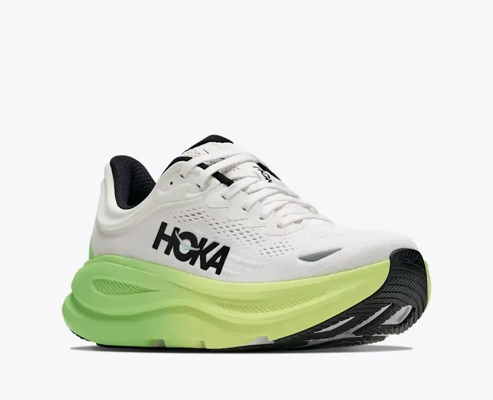 HOKA Bondi 9 White Tart Apple (Women's)