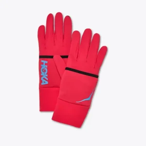 HOKA ColdSnap Fleece Gloves Cerise